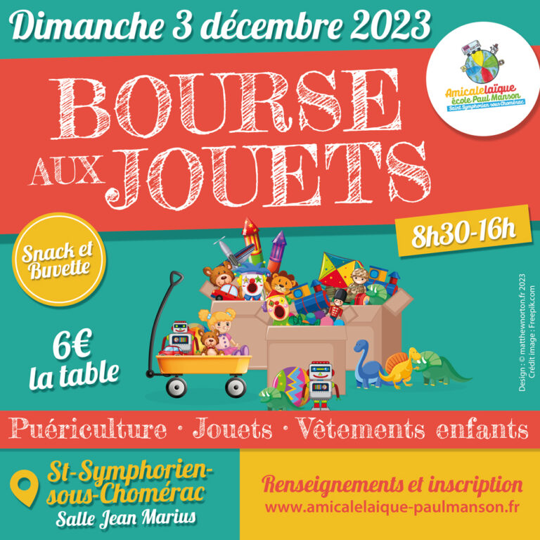 Bourse aux jouets et vêtements enfants, St symphorien sous chomérac, le Dimanche 03 décembre 2023