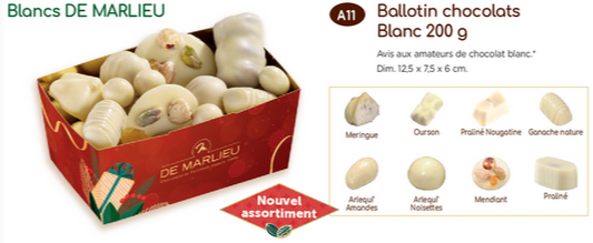 Ballotin "Les Blancs DE MARLIEU" Nouv