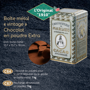 Chocolat poudre (boîte métal)