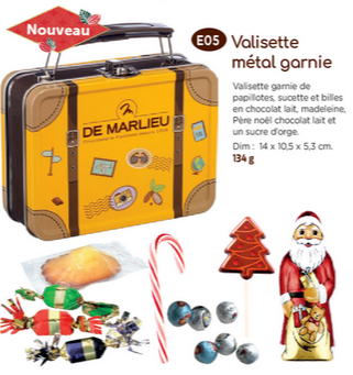 Valisette métal garnie Nouv