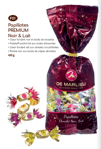Papillotes PREMIUM Noir et Lait