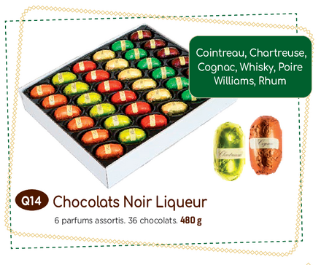36 Chocolats Noir Liqueur