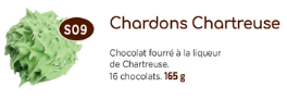 Ballotin chardons Chartreuse