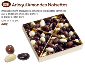 Boîte Arlequi' Amandes/Noisettes