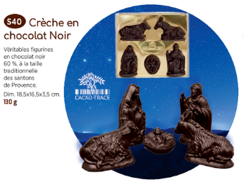 Crèche chocolat noir