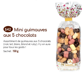 Mini guimauves aux 5 chocolats