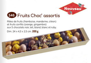Fruits choc' assortis