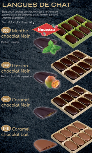 Langues de chat passion chocolat noir